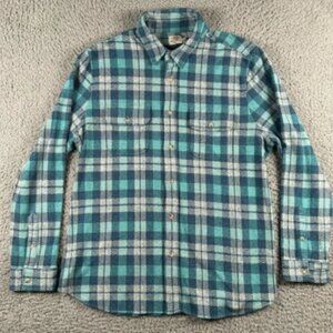 Faherty Legend Sweater Flannel Shirt Mens XL Multi Color Plaid Soft Viscose